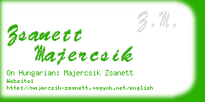 zsanett majercsik business card